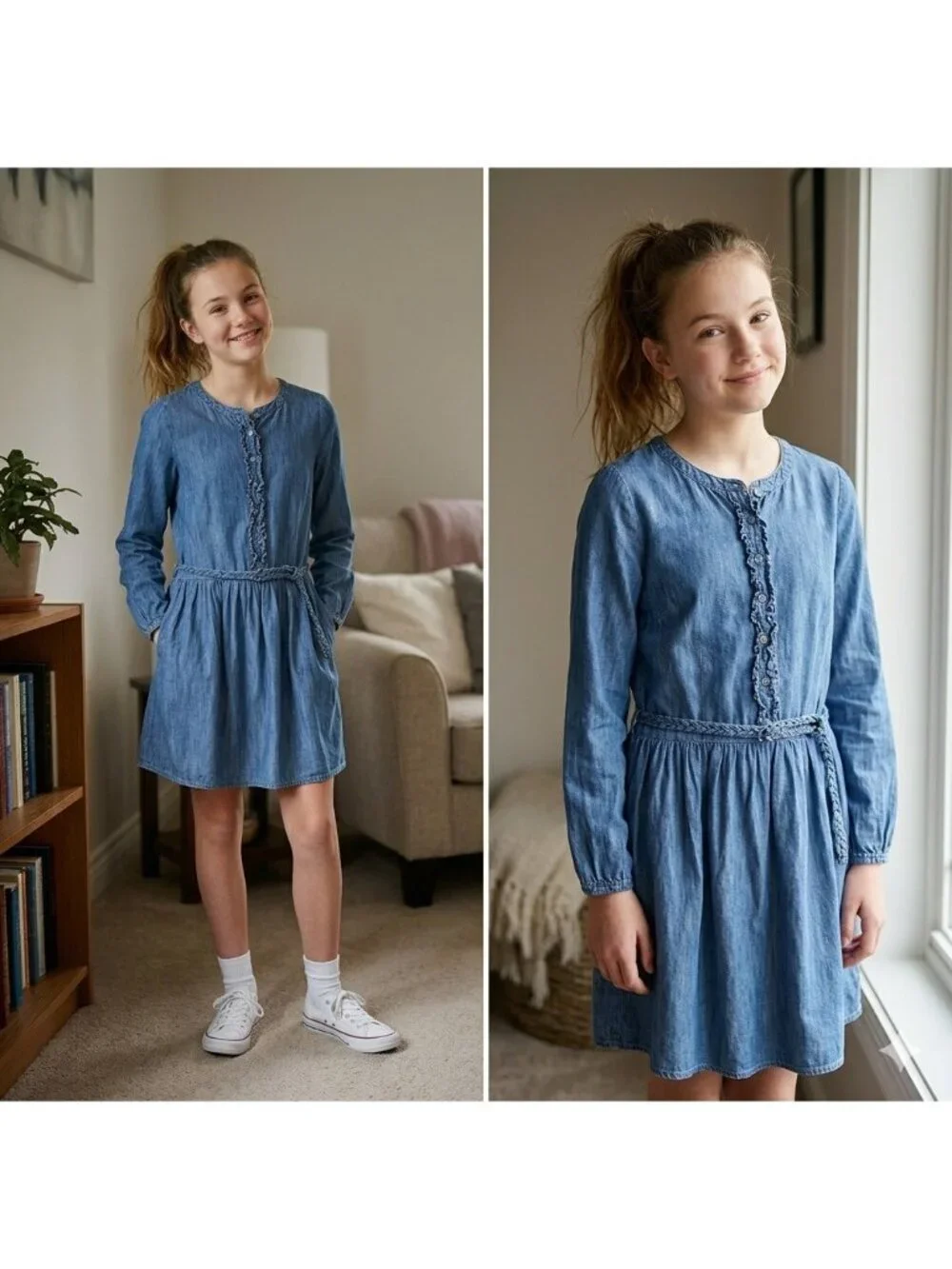 Gap Denim Dress Blue Size XXL